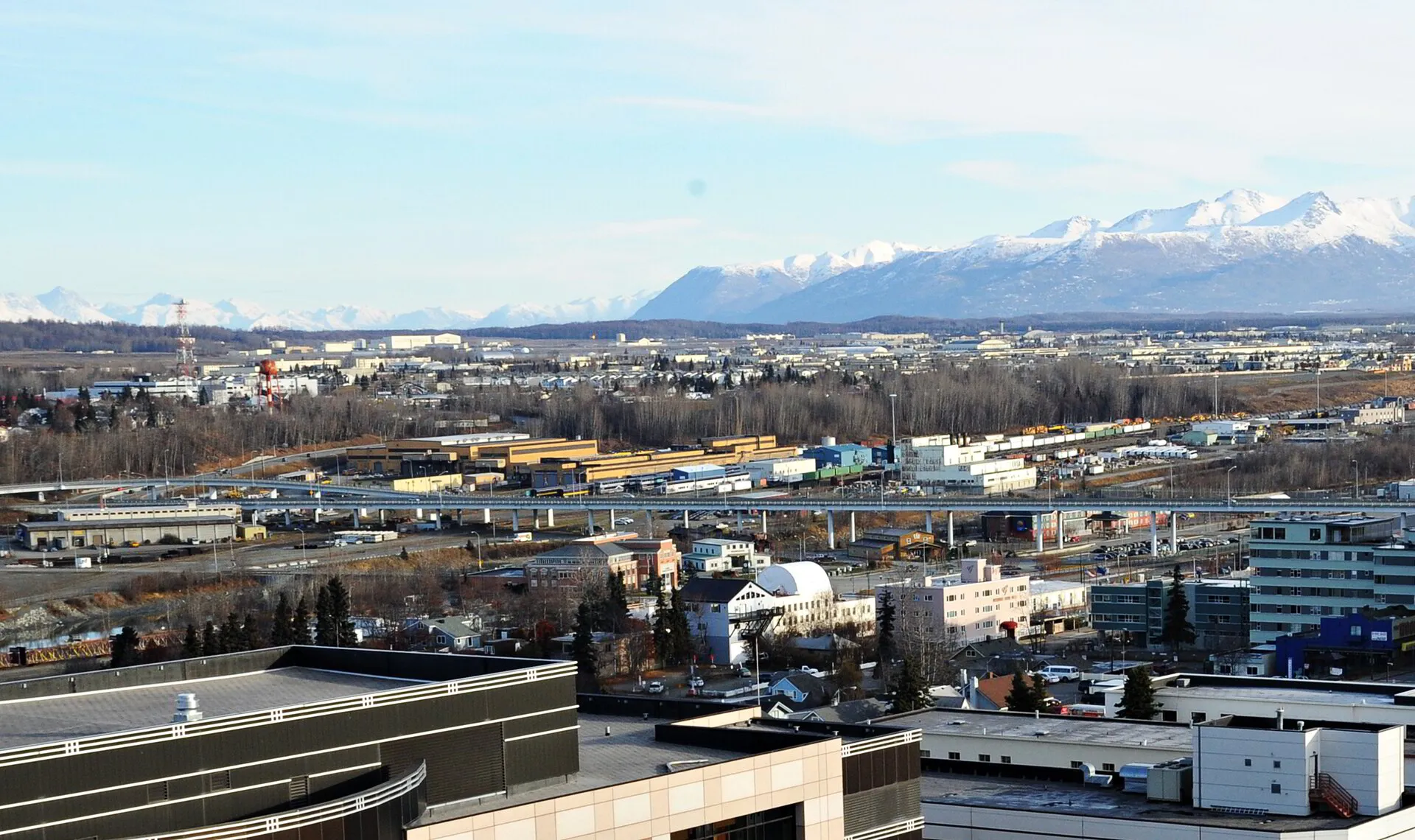 Government Hill neighborhood with JBER and Ship Creek Valley