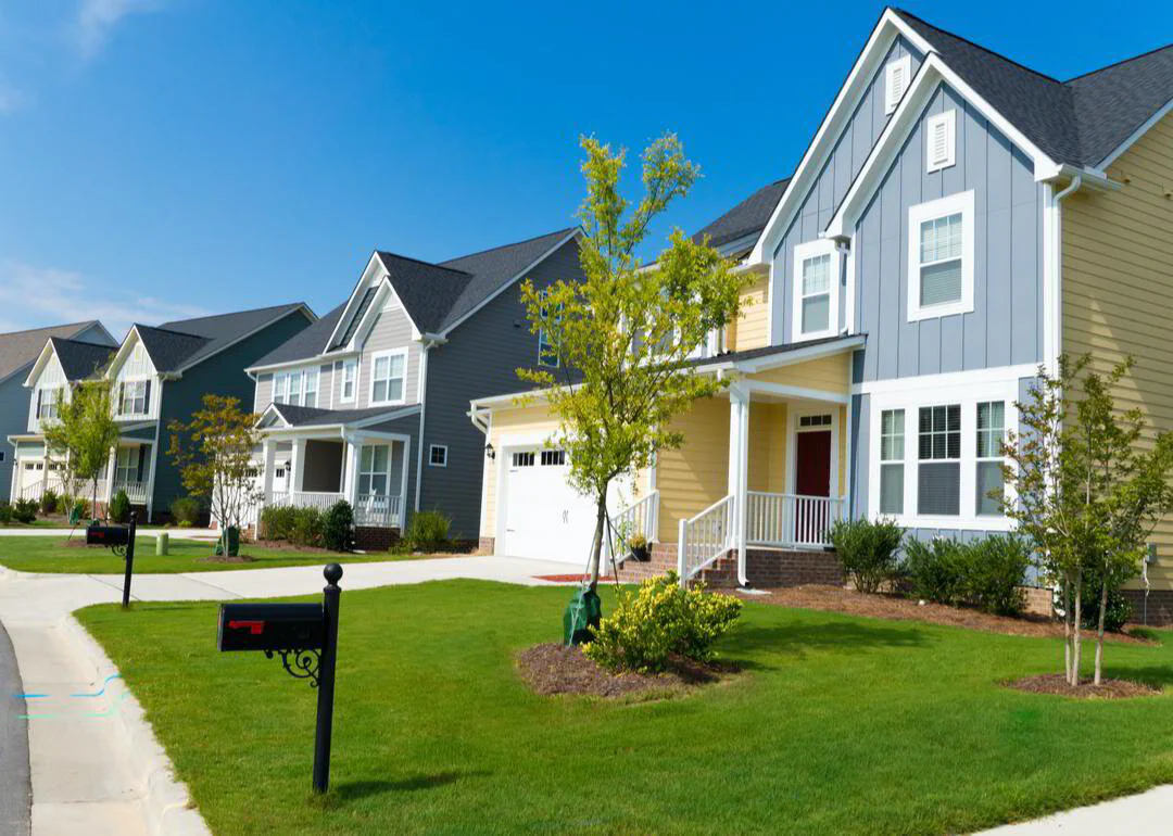 Two-story homes with front porches